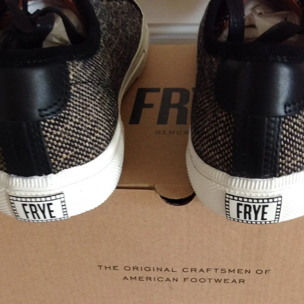 Frye Gia Canvas Low Lace Sneakers - Picture 9 of 12